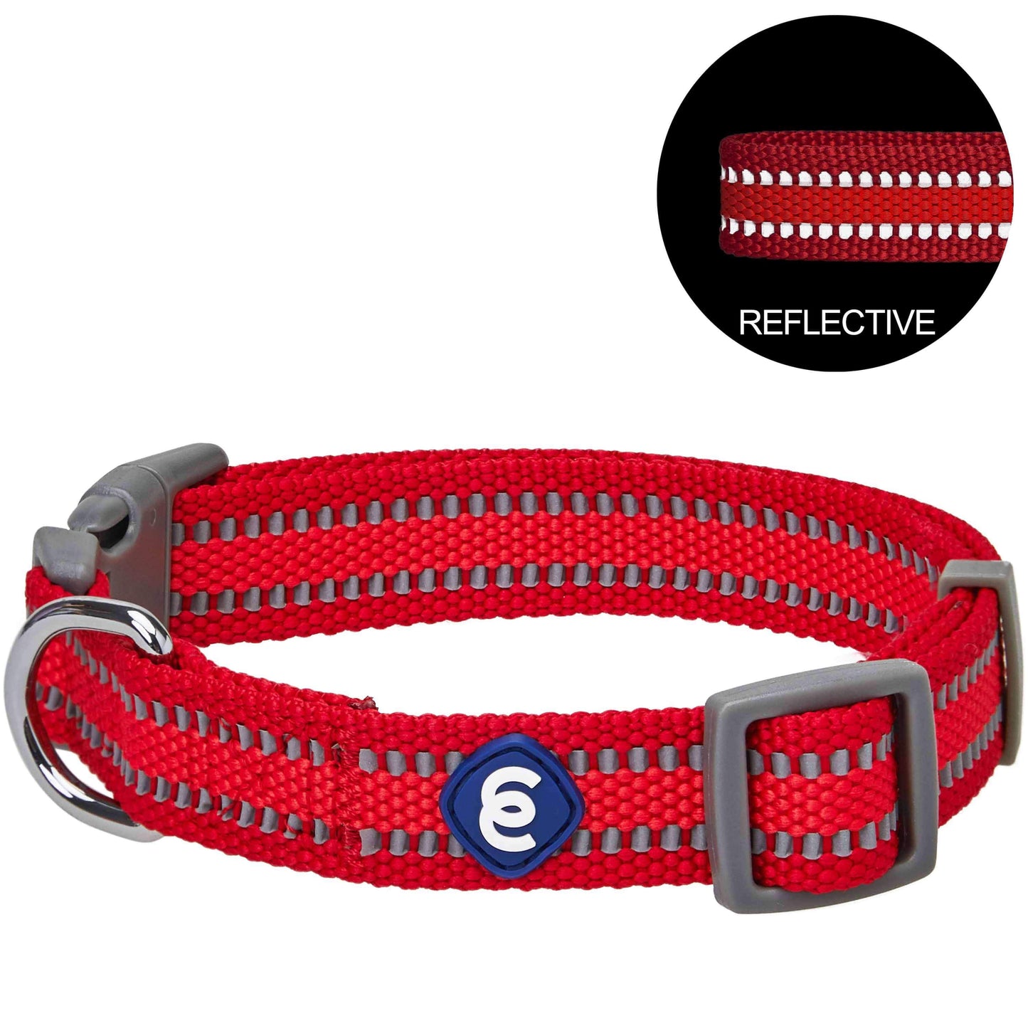 Back to Basics Reflective Dog Collar